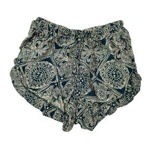 Natalie Martin Celestial Boho Hippie Gypsy Printed Mini Shorts size XS